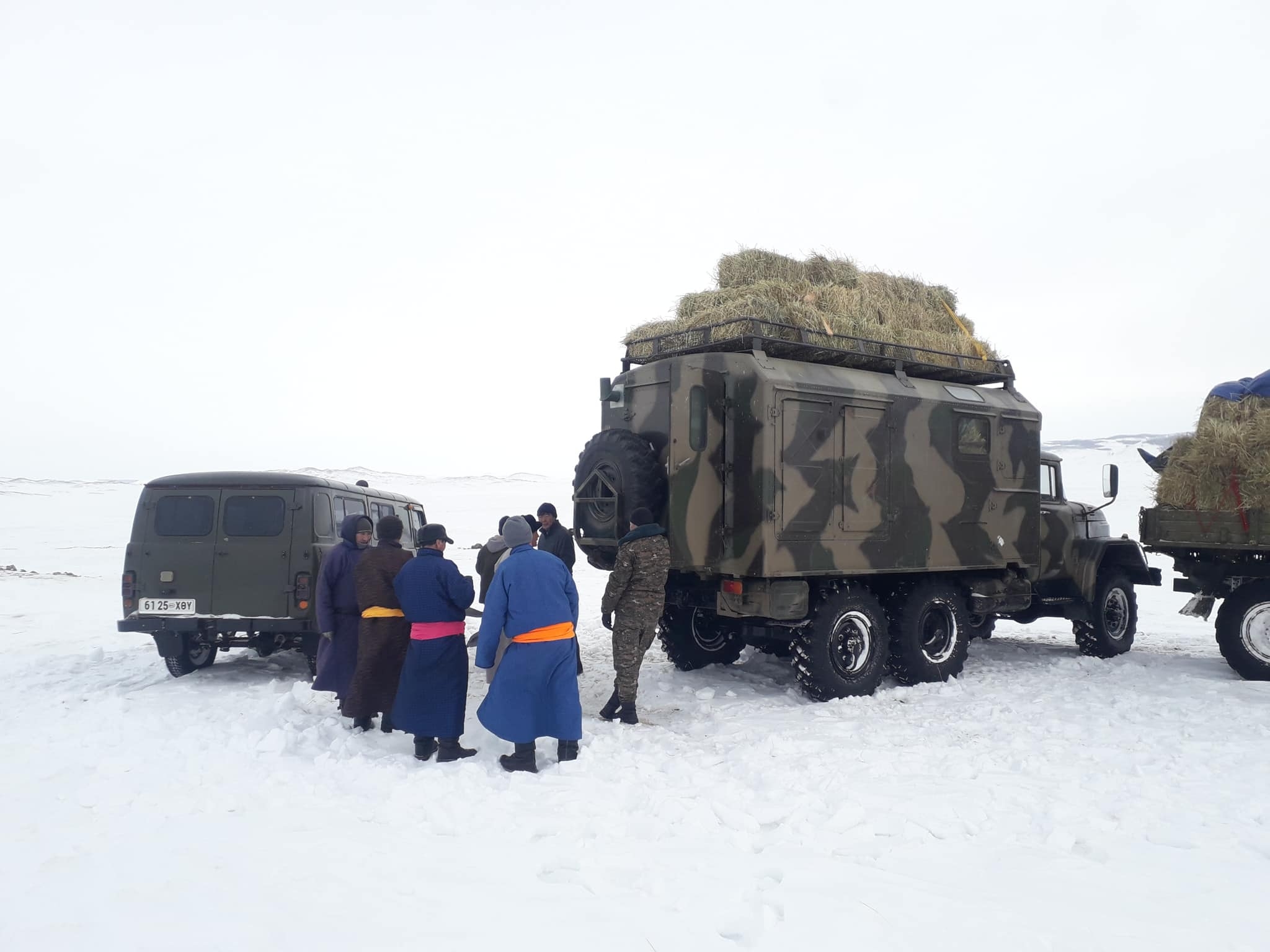 Хилийн цэргүүд малчдад туслаж байна